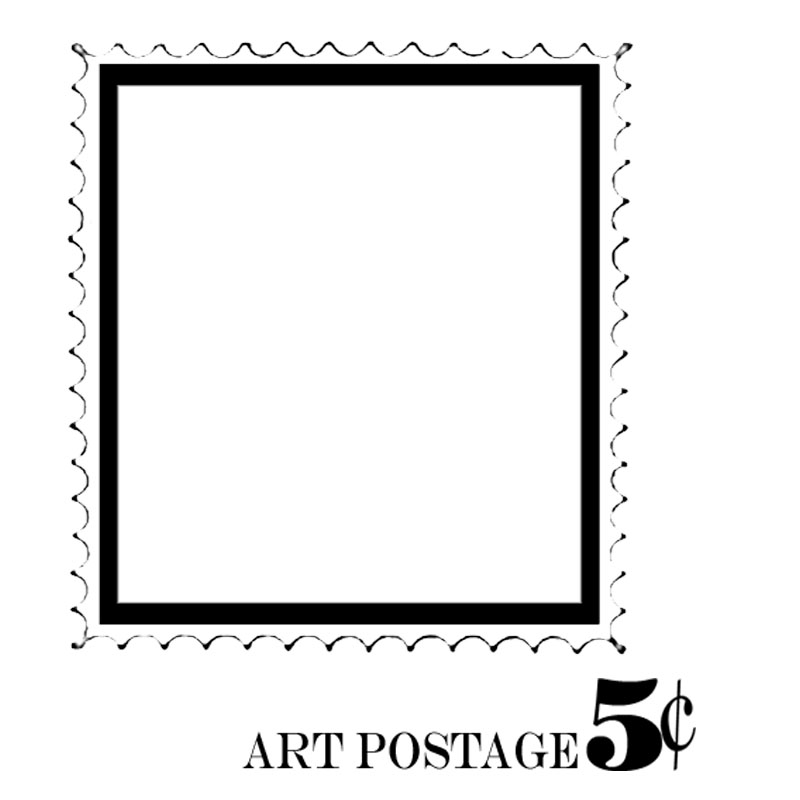 #2501 - Postage Frame - Eclectic